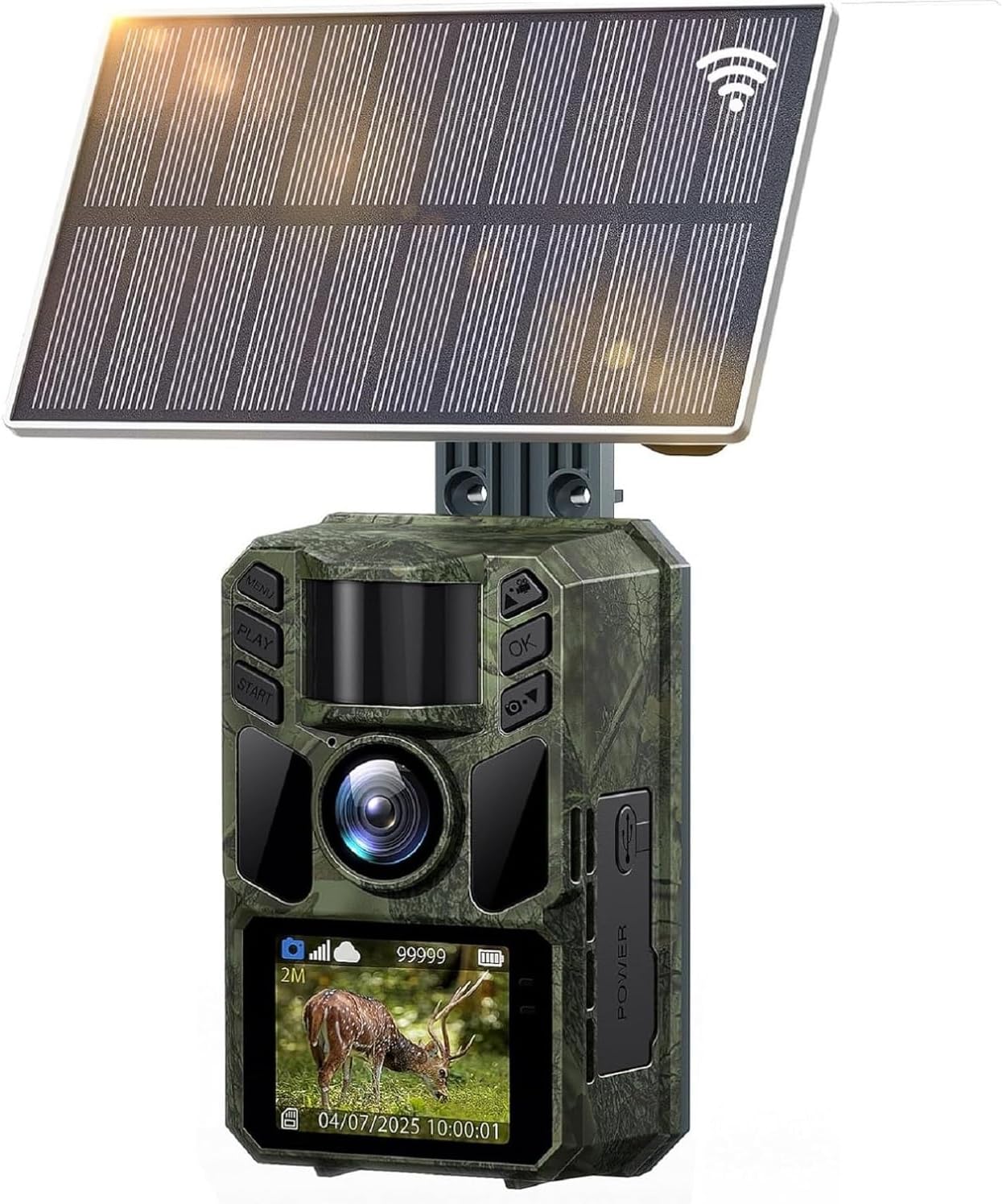 4K WiFi Solar Trail Cam - 64MP Night Vision