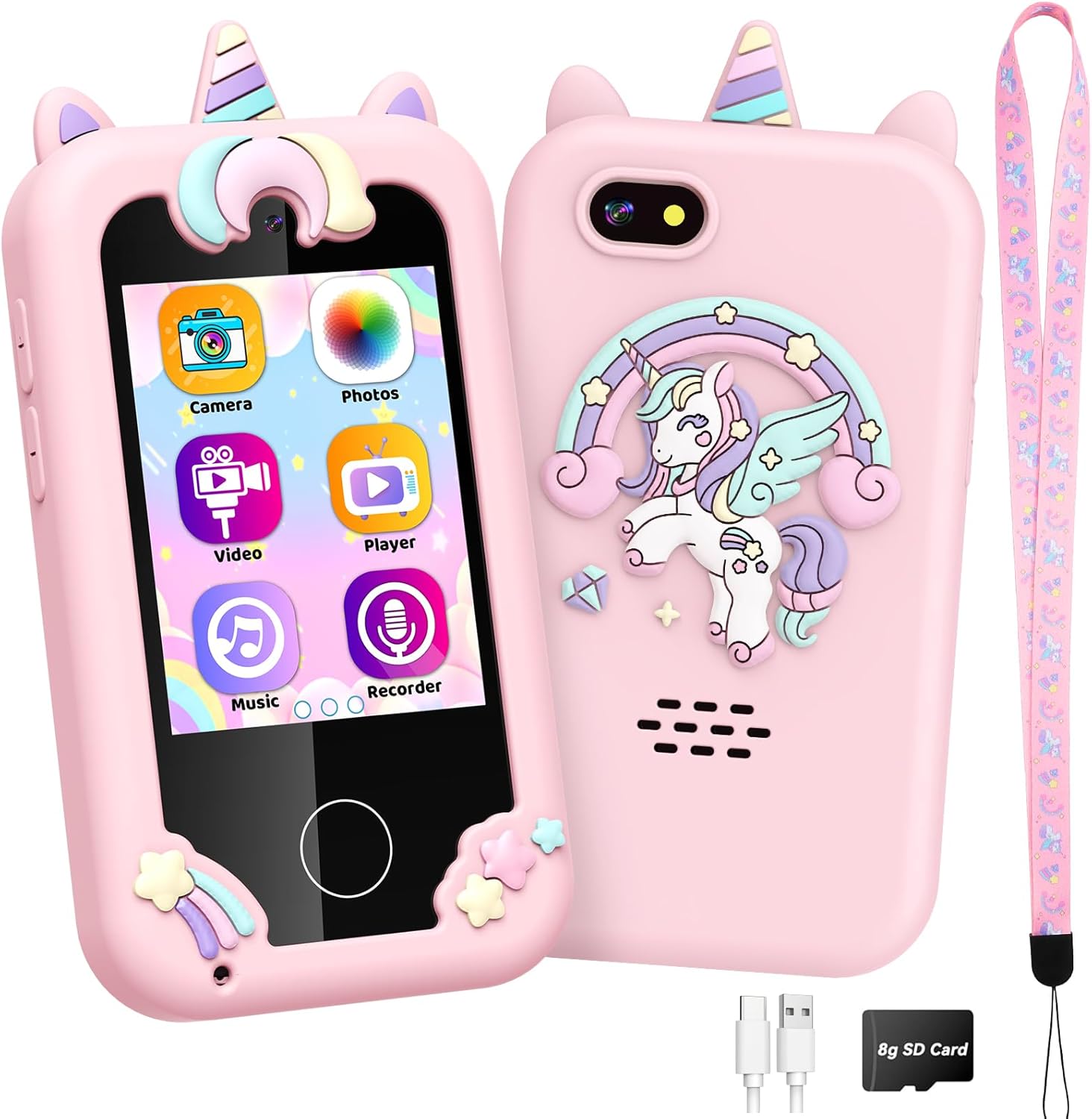 Delighkidz Unicorn Phone: Fun Learning Music Player for Girls 3-10