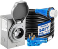50 Amp Generator Cord and Power Inlet Box 50FT - Outdoor Backup Ready