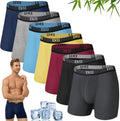Mens Underwear Breathable Boxer Briefs 7 Pack - Soft Bamboo Fit Men's