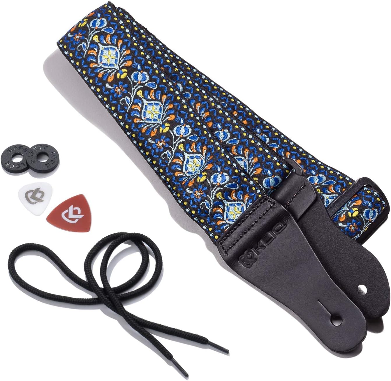 KLIQ Vintage Woven Guitar Strap - Comfort & Style!