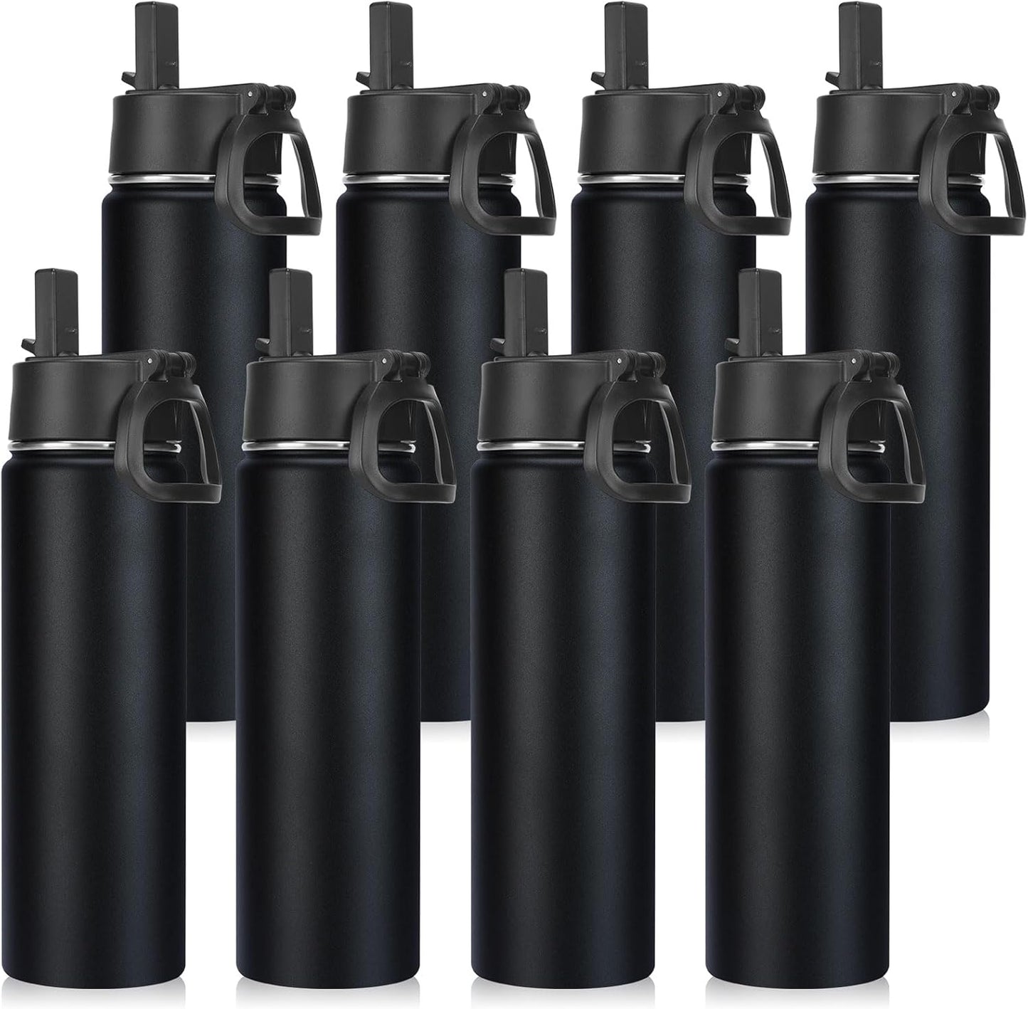 Neihepal Insulated Water Bottles Bulk - 22 oz Stainless Steel