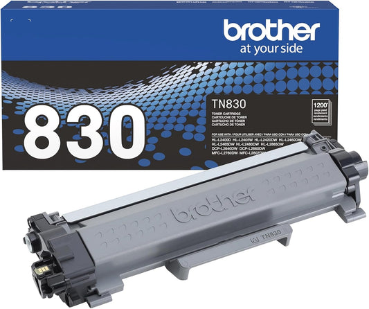 Print up to 1,200 pages with Brother TN830 Toner