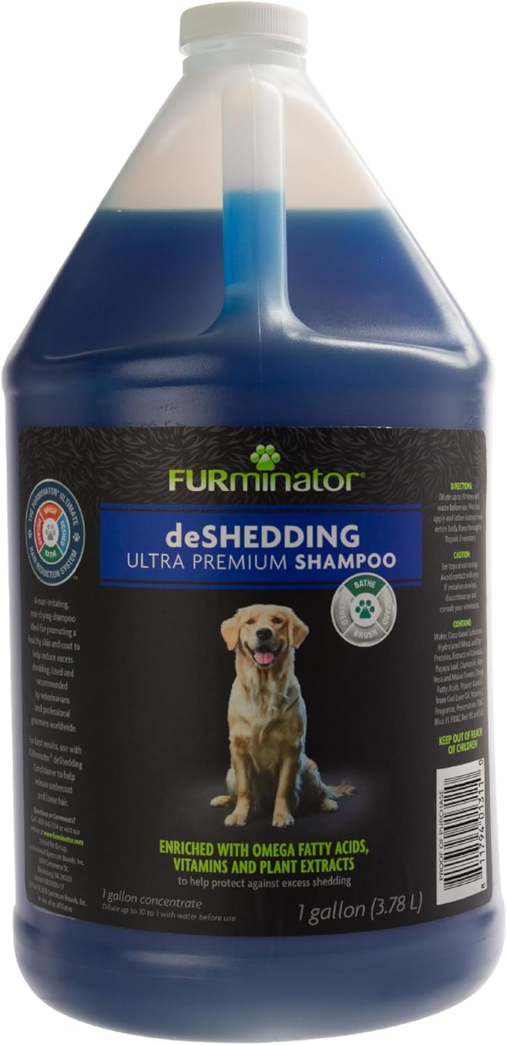 FURminator Ultra Premium deShedding Dog Shampoo for Shedding