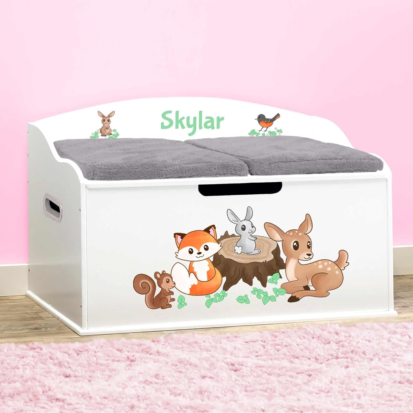 DIBSIES Personalized Creative Wonders Toy Box for Kids Storage