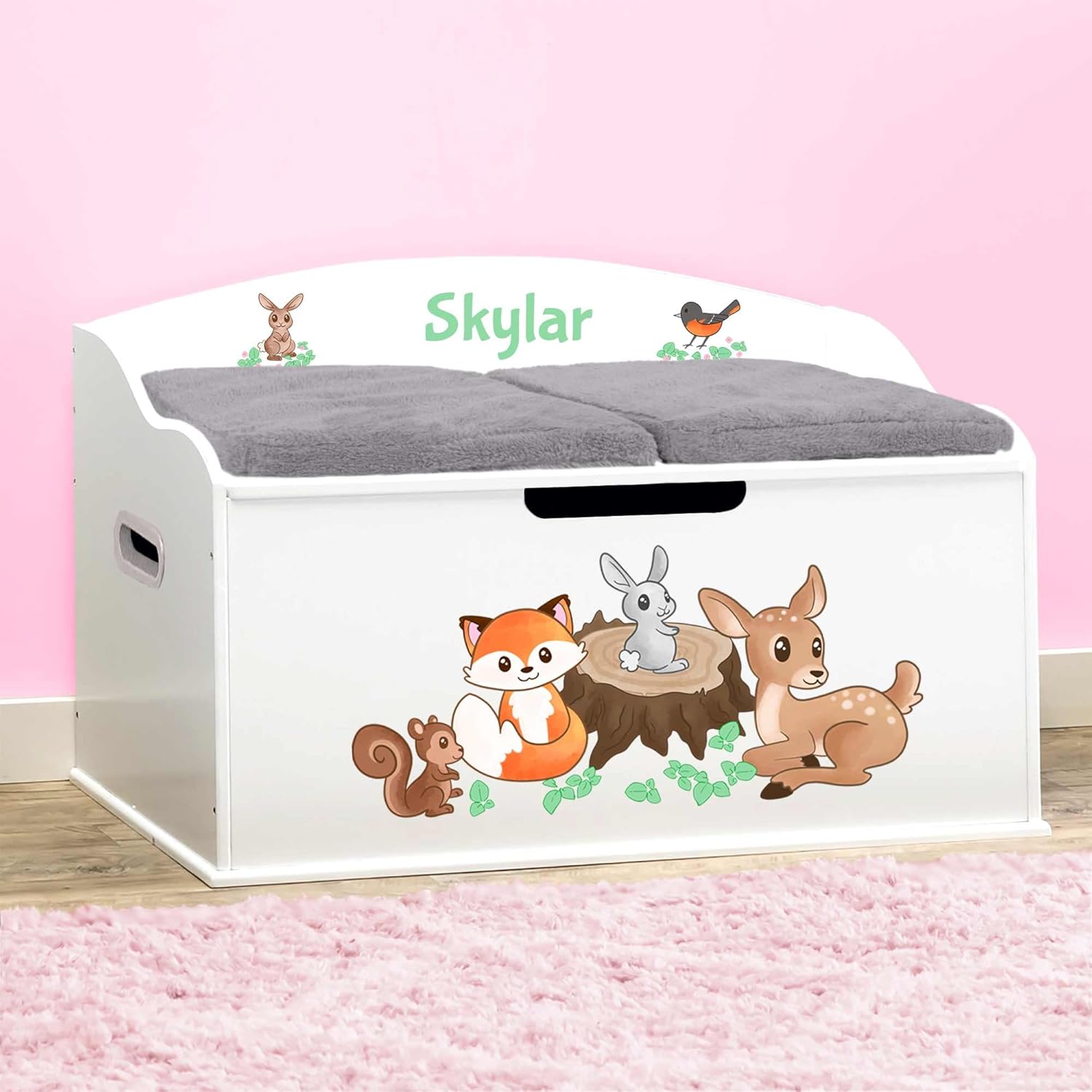 DIBSIES Personalized Creative Wonders Toy Box for Kids Storage