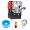 Yuncoold Pressure Switch: Porter Cable 135/110 PSI, 4 Port, 24Amp