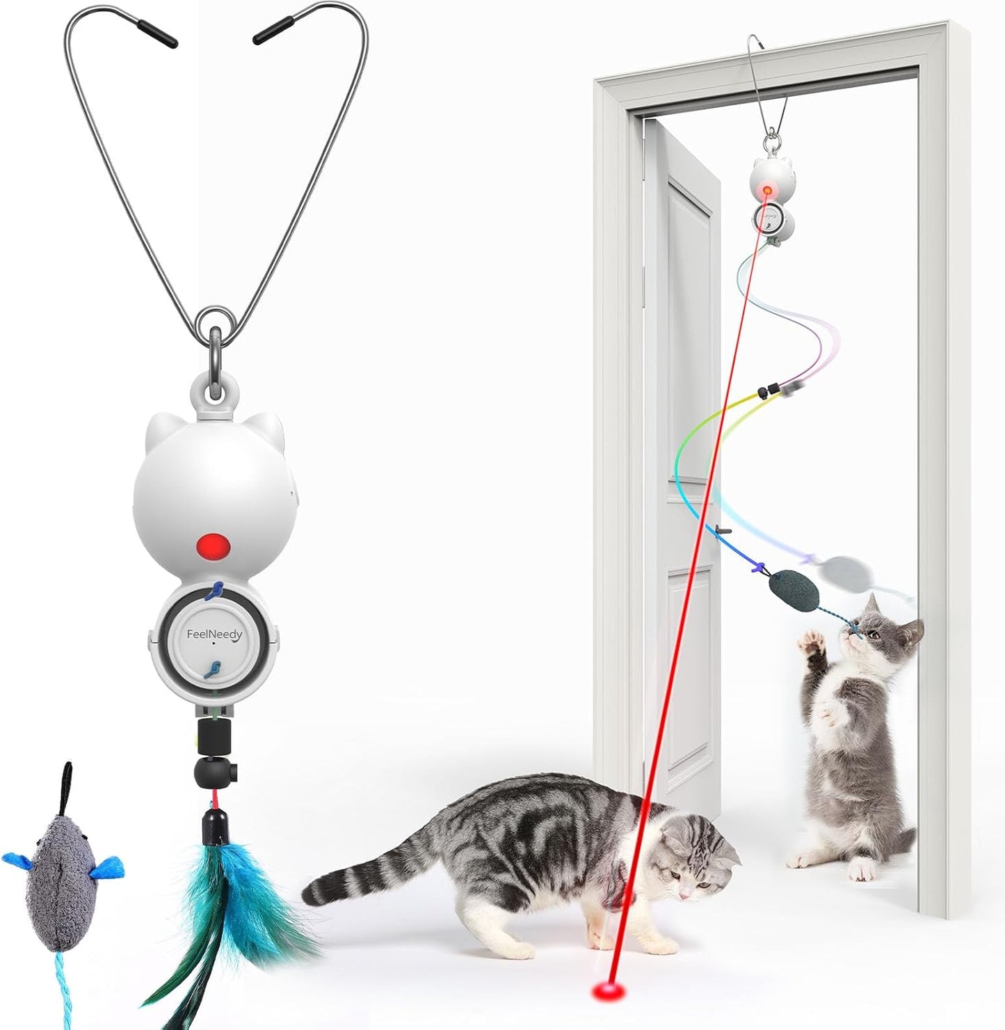 LED Interactive Cat Toy Set - Engage Your Cat!
