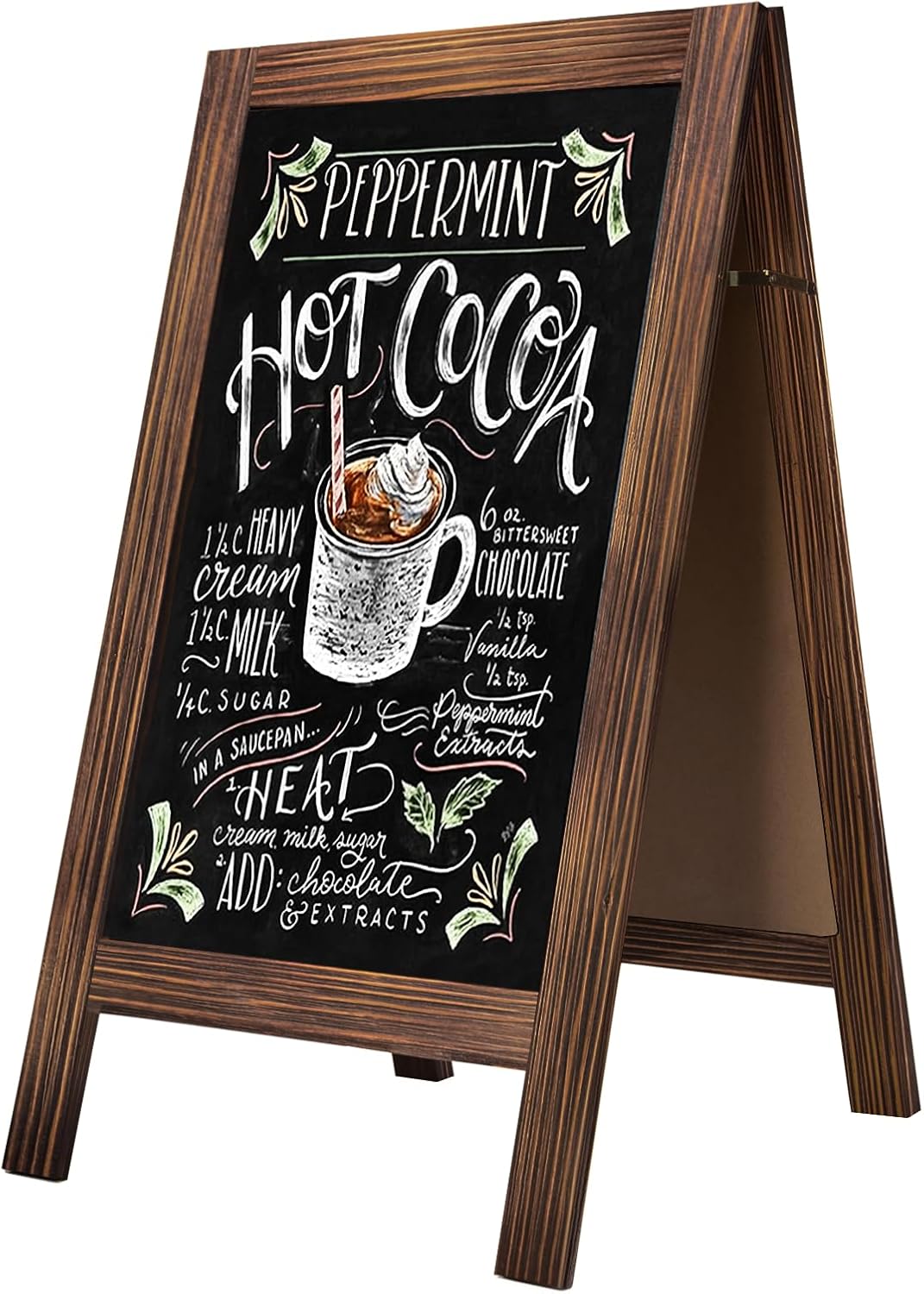 TEAKMAMA Chalkboard Signs A Frame Easel for Weddings and More