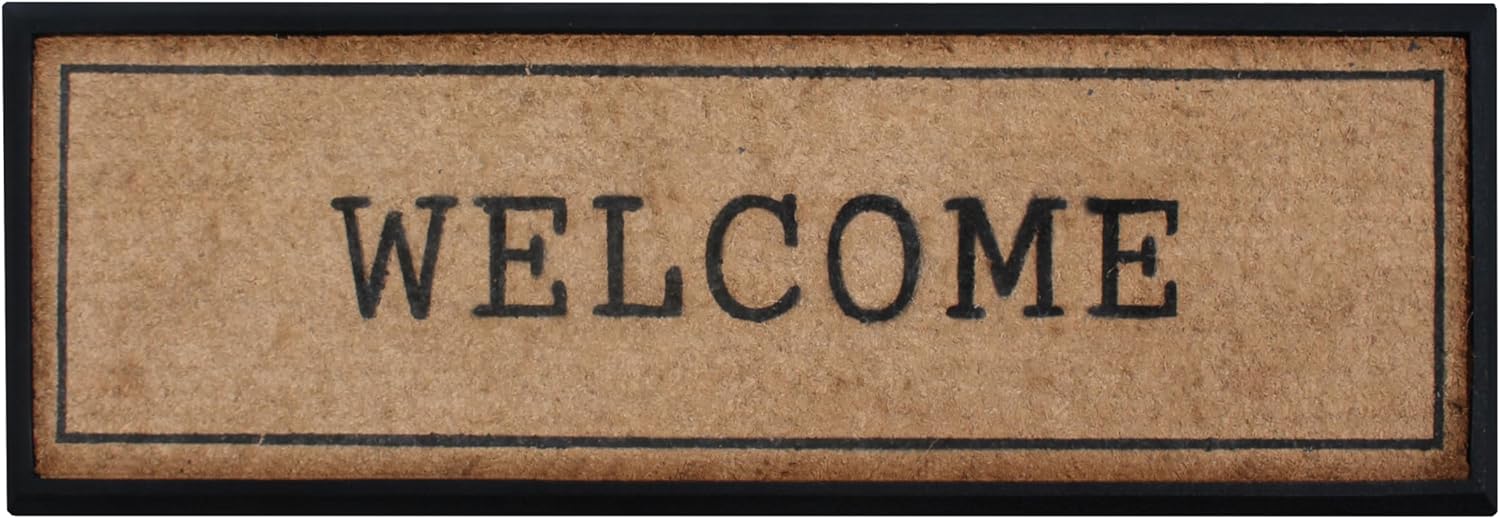 Natural Coir and Rubber Large Door Mat for Indoor Outdoor Use