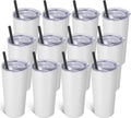 VEGOND 20oz Tumbler Bulk with Lid and Straw 12 Pack - Insulated Travel
