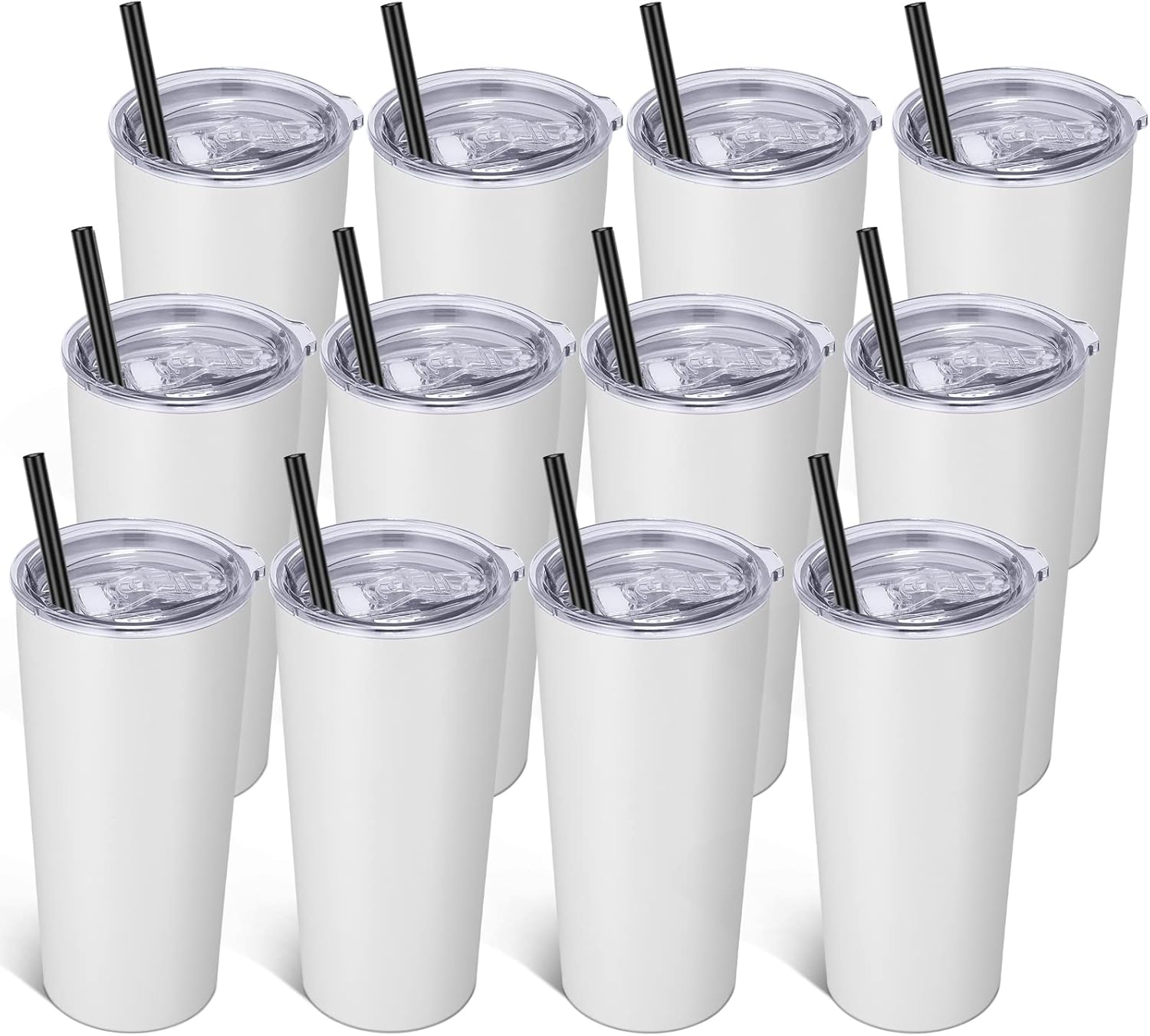 VEGOND 20oz Tumbler Bulk with Lid and Straw for All Occasions