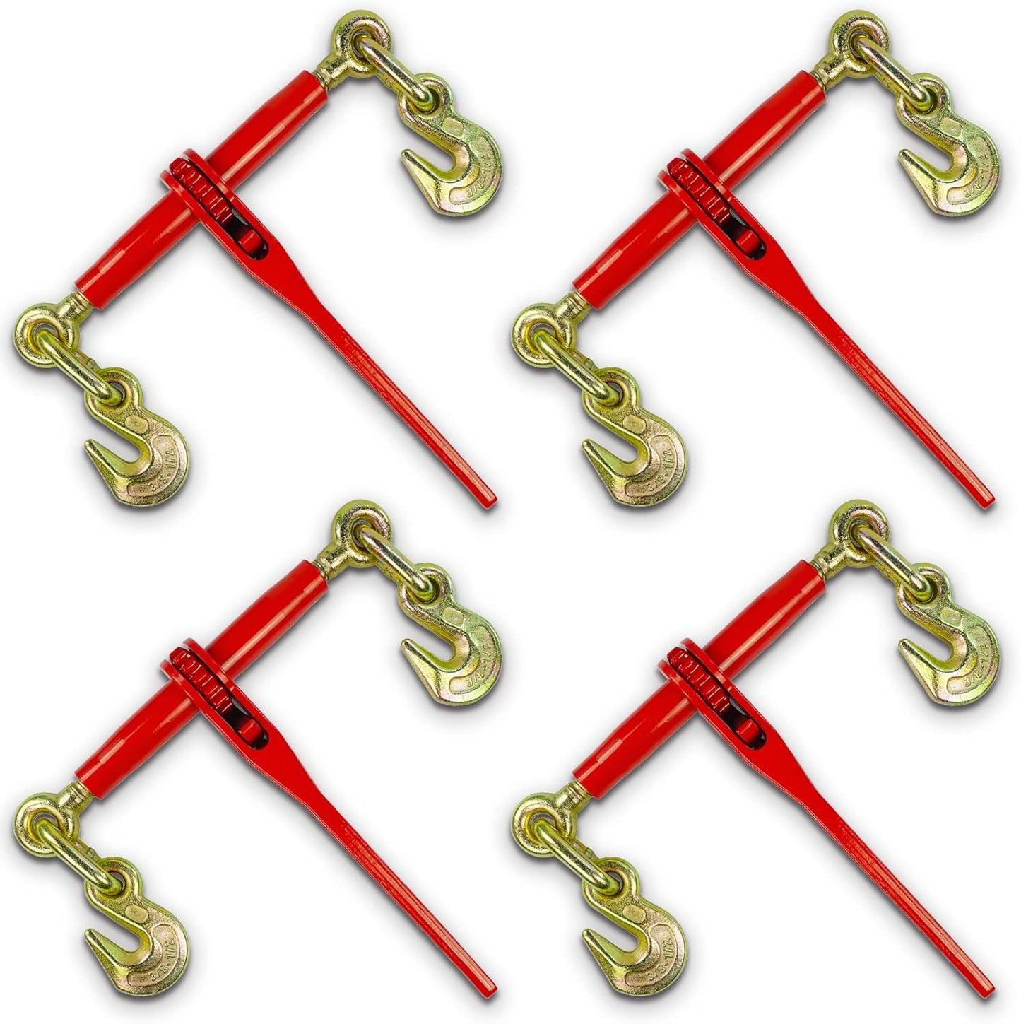 3/8in-1/2in Ratchet Load Binders for Heavy-Duty Cargo Securement