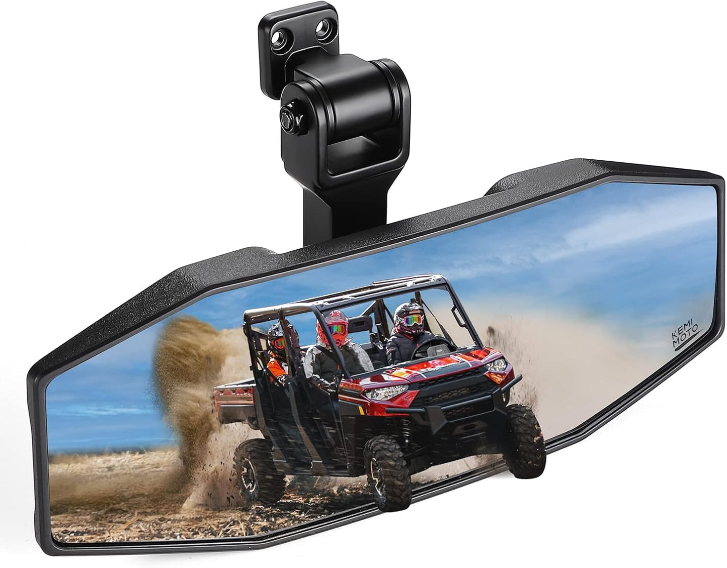 KEMIMOTO Rear View Mirror Tool Free Adjustable for Polaris Ranger