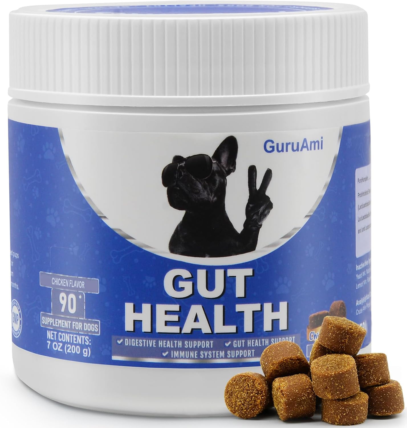 Dog Probiotics for Digestive Health - Soft Chews for Gut Wellness