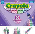 CreateOn Crayola Glitter Magnetic Tiles Building Set - 36-Piece