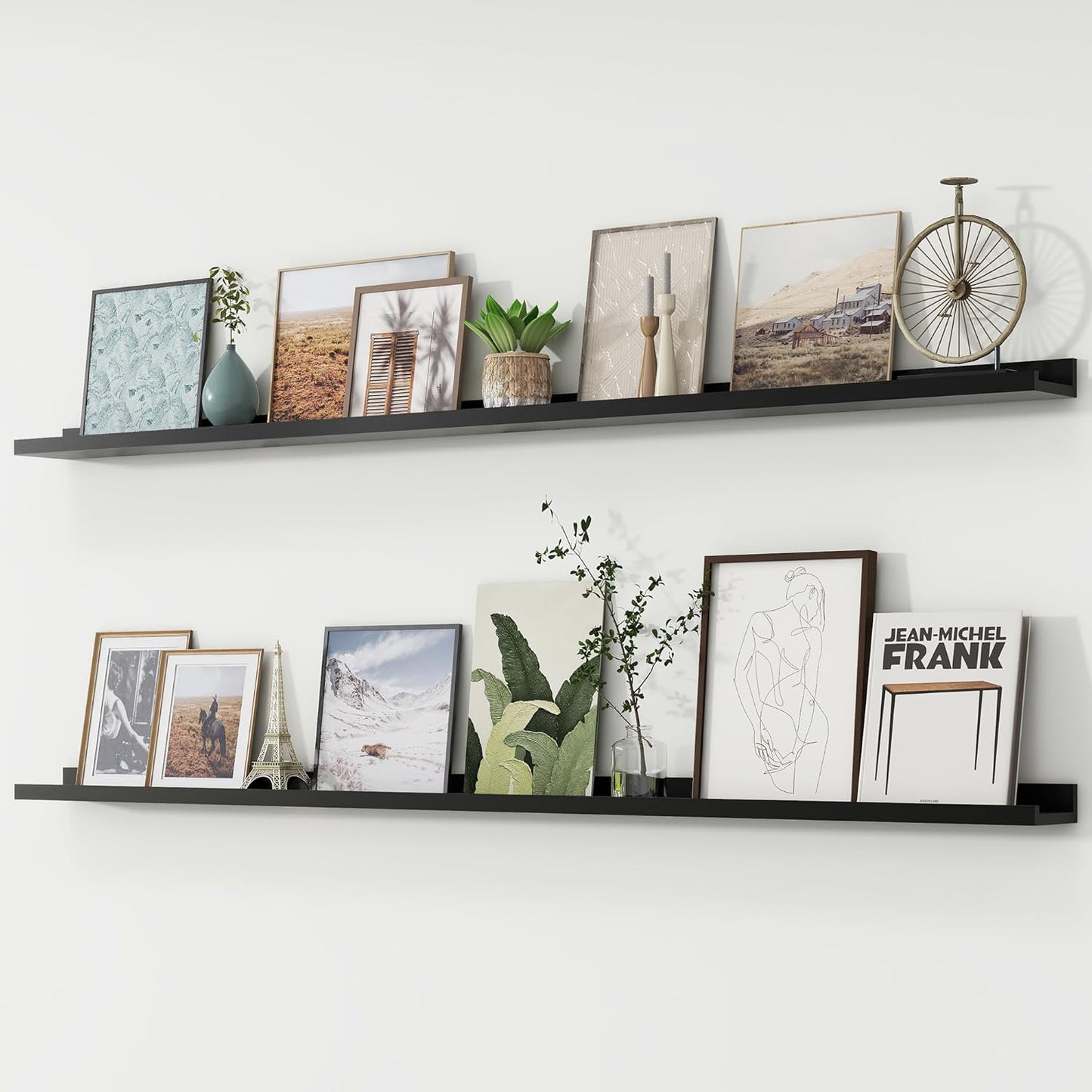 Picture Ledge Shelf Set of 2 for Kids Bookshelf and Decor