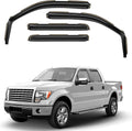 Window Deflectors Smoke Tinted In-Channel Side Window Vent Visor