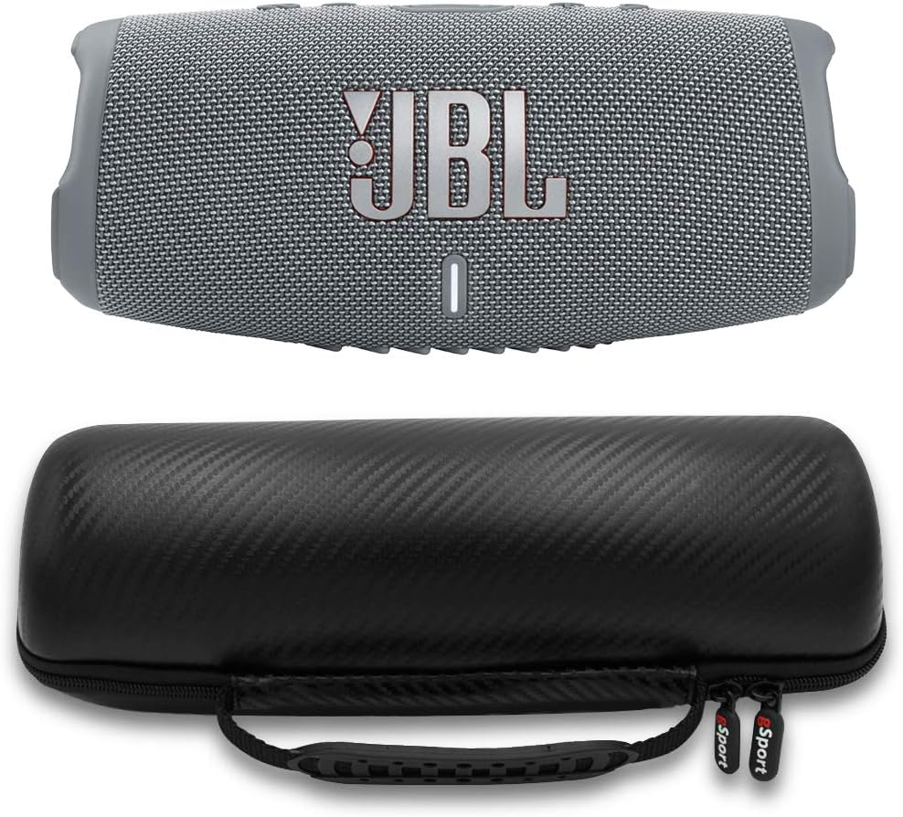 JBL Charge 5 Waterproof Speaker with Powerbank and Case Bundle
