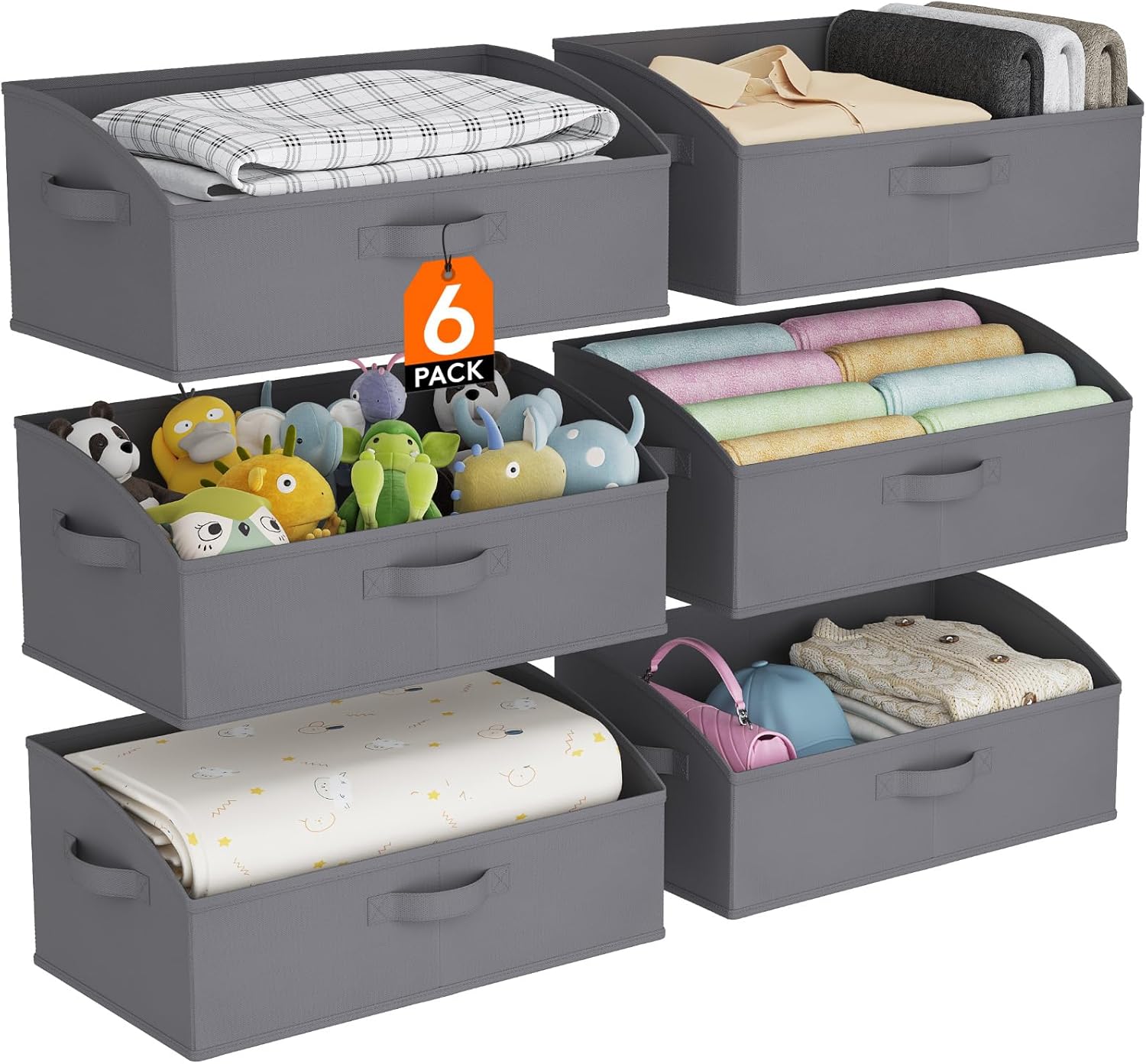Extra Large Trapezoid Closet Storage Bins for Organizing Space