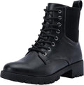 Vepose Women's 916 Ankle Boots Combat Lace Up Booties - Comfortable in