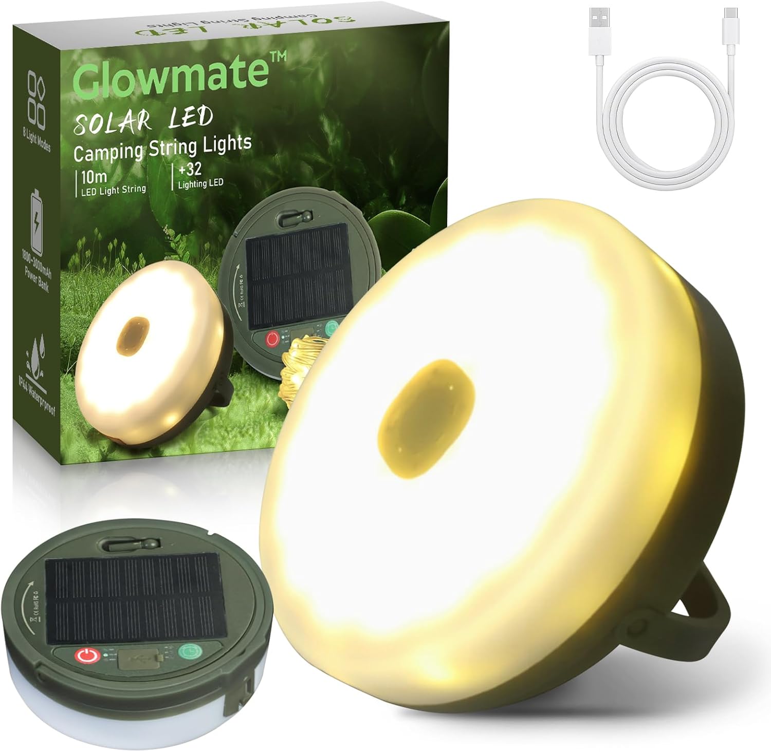 Ultimate Outdoor Companion - 4-in-1 Camp Light & String Lights