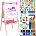 Blue Squid Kids Art Easel - Double Sided Adjustable Creativity Station