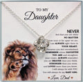 To My Daughter Necklace From Dad - 14K Pendant Keepsake