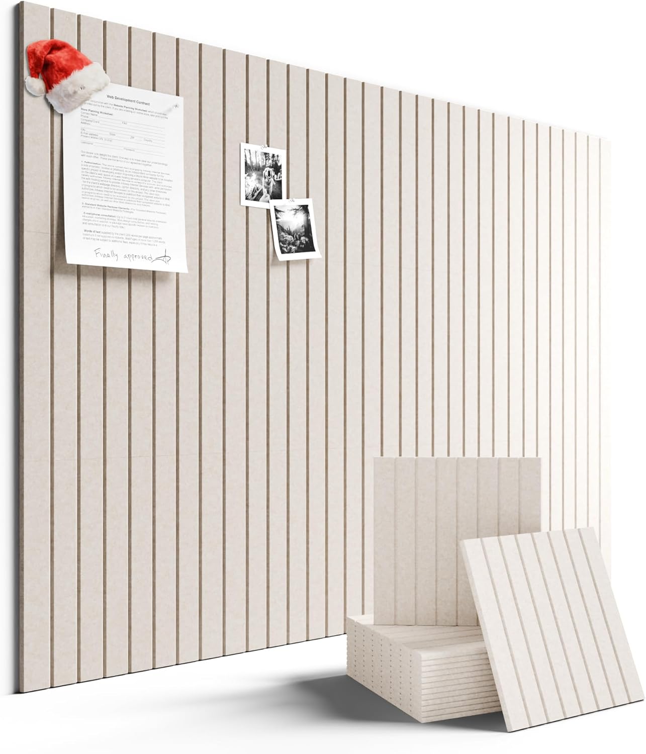 Large Felt Bulletin Board by Fluxynara - 12 Pack Oatmeal