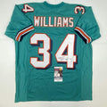 Autographed Ricky Williams Miami Teal Football Jersey with COA