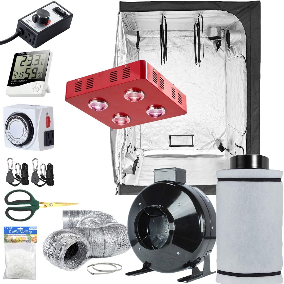 TopoLite 800W LED Grow Tent Kit