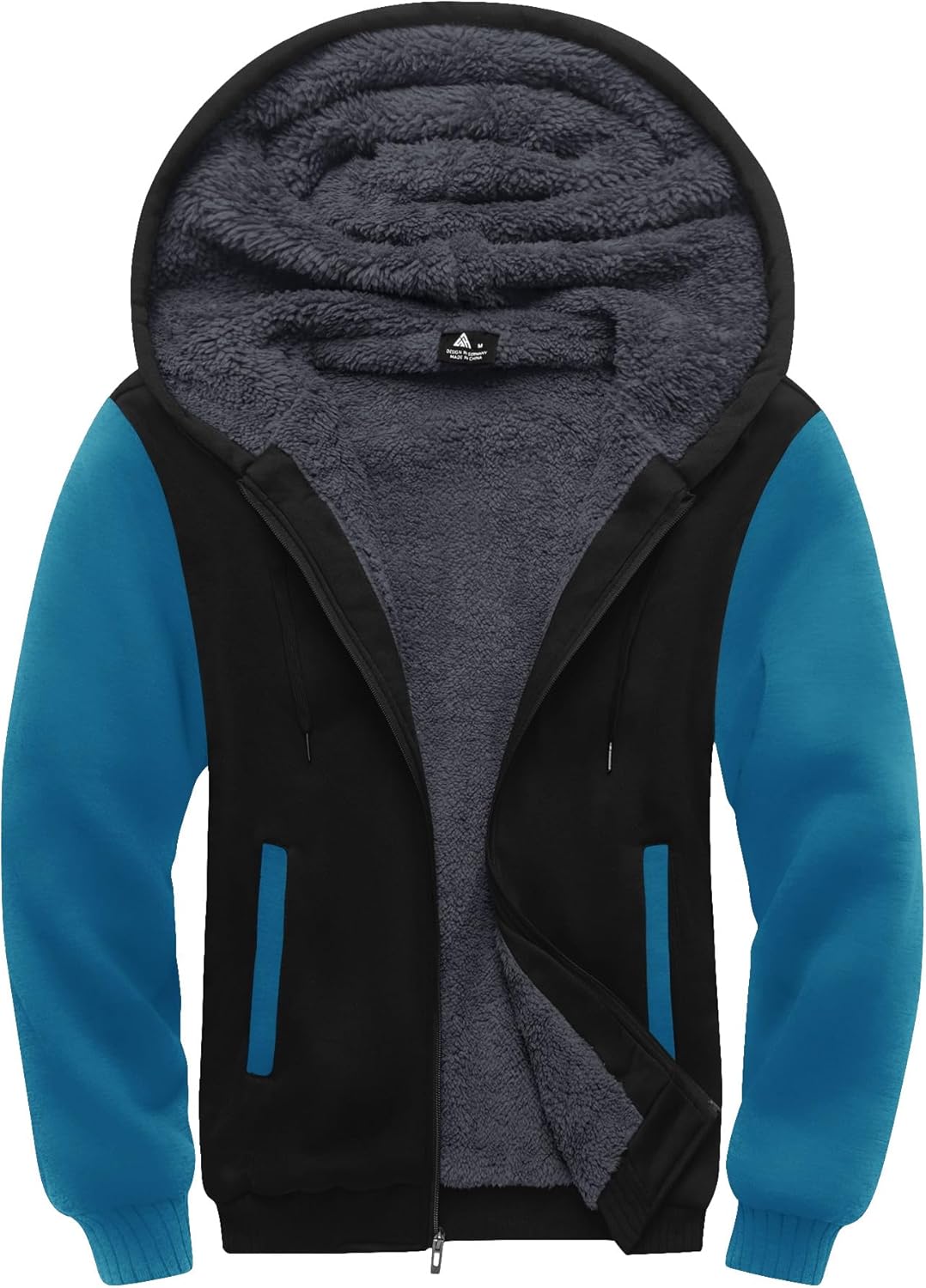 SCODI Hoodies for Men Heavyweight Fleece Sweatshirt Full Zip