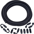 EVIL ENERGY 4AN Fuel Line Hose Fitting Kit Braided Nylon CPE - 16ft