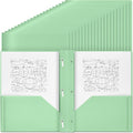 Plastic Folders with Pockets and Prong - 60 Sage Green Folders