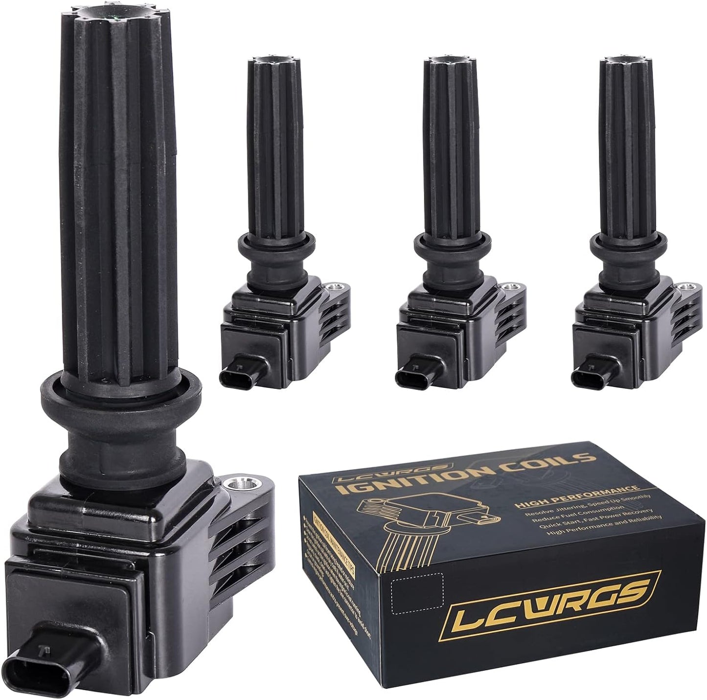 Set of 4 Ignition Coil Packs for Ford Focus Escape Fusion Edge