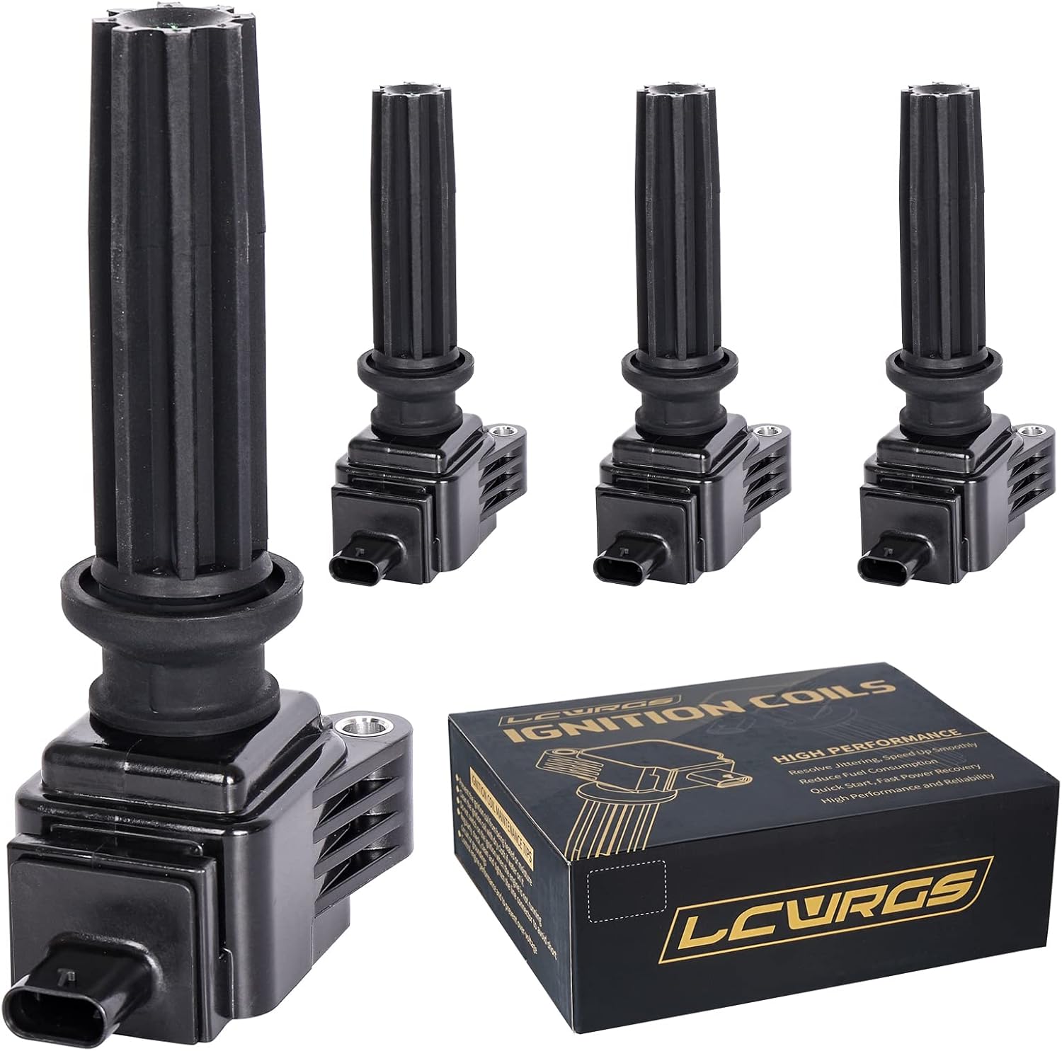 Set of 4 Ignition Coil Packs for Ford Focus Escape Fusion Edge