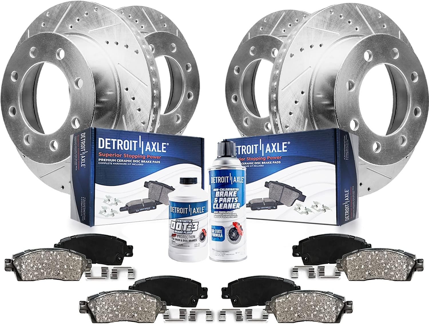 Drilled & Slotted Brake Kit for 2009-2018 Dodge Ram 1500 2500 3500