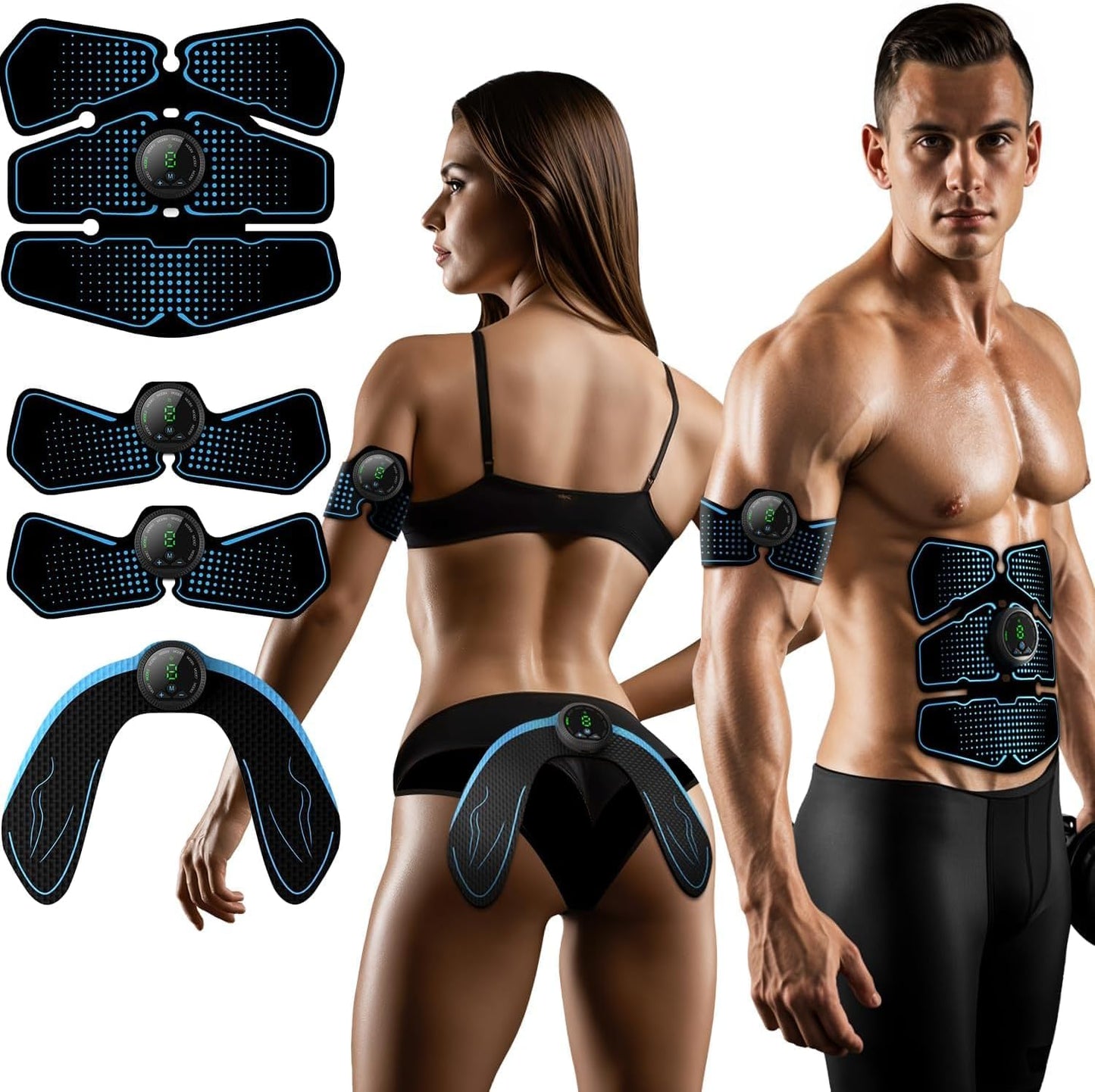 Muscle Stimulator for Arms, Abdomen, Thighs and Buttocks