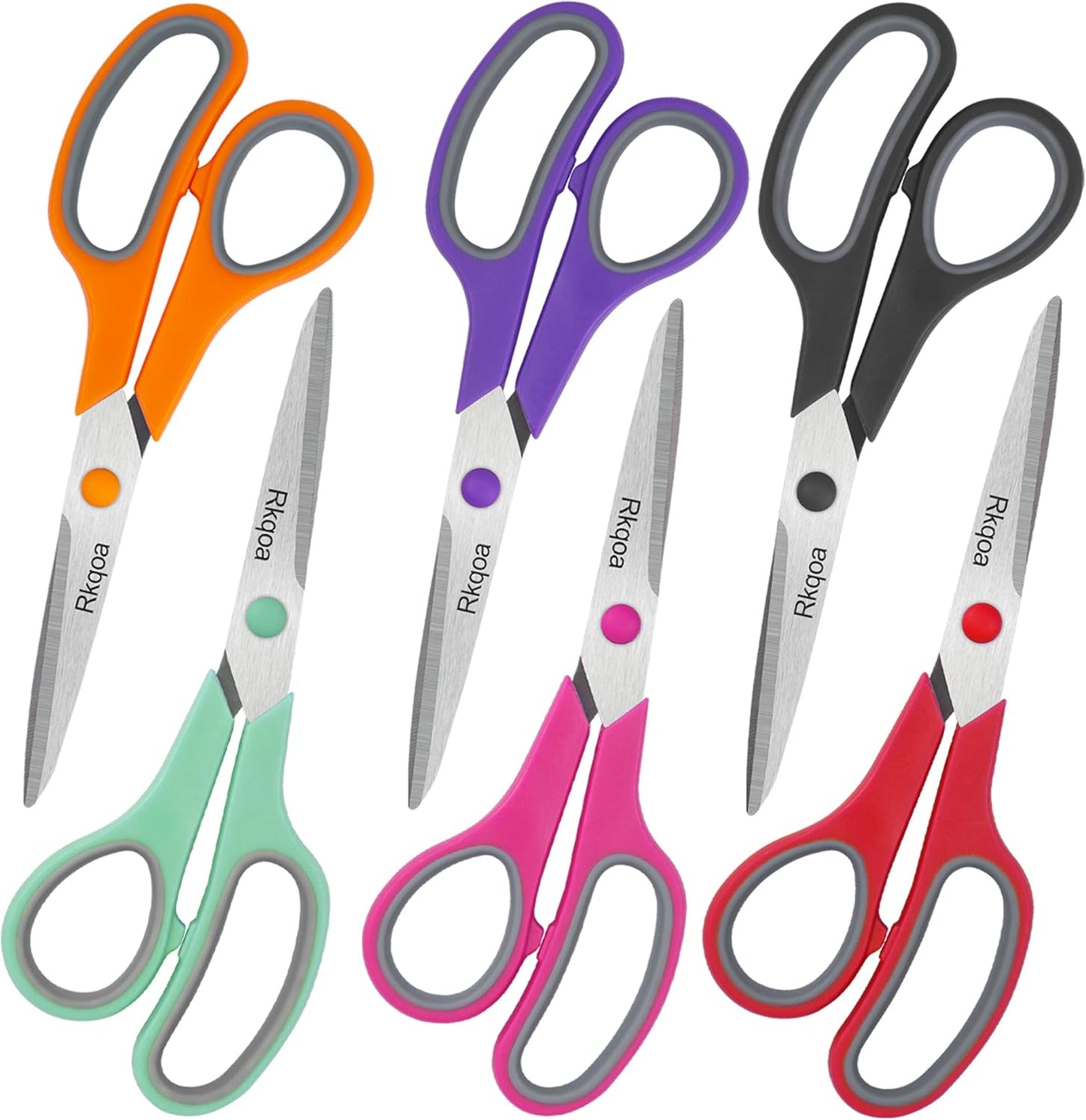 Comfort-Grip All-Purpose School Scissors Pack by Almarto