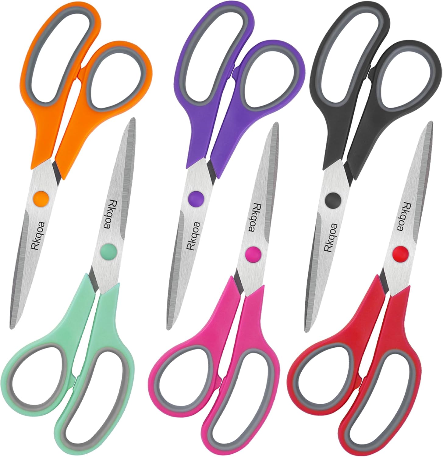 Comfort-Grip All-Purpose School Scissors Pack by Almarto