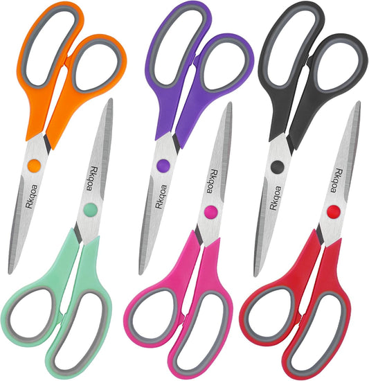 Comfort-Grip All-Purpose School Scissors Pack by Almarto