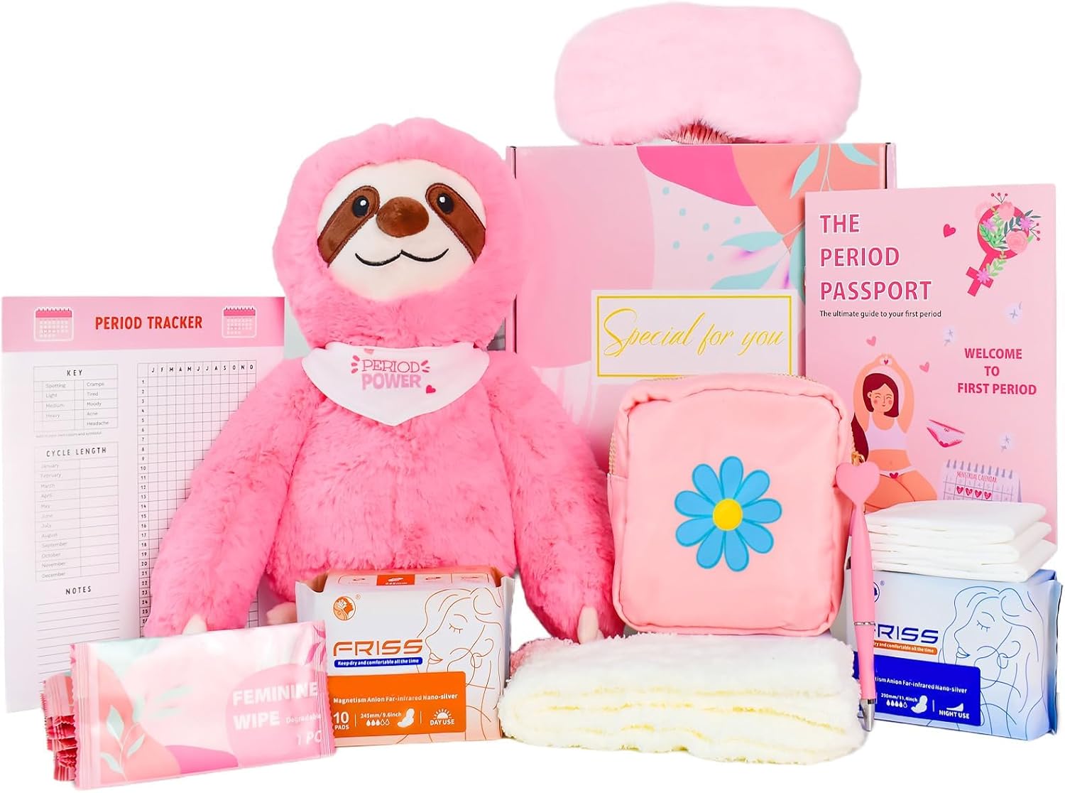 First Period Kit for Girls 9-12 - Essential Comfort and Care
