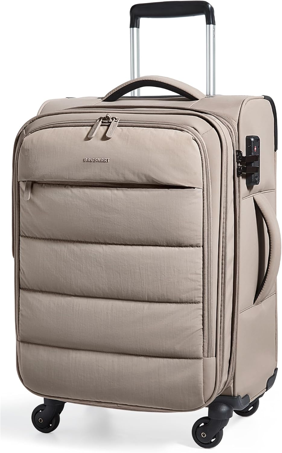 BAGSMART 20 Inch Carry On Luggage with Wheels for Easy Travel