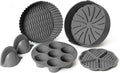 Silicone Air Fryer Liners Set of 5 - Reusable Accessories for 5-7 Qt