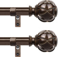 HOTOZON Curtain Rods for Windows 48 to 84 Inch - Elegant Design