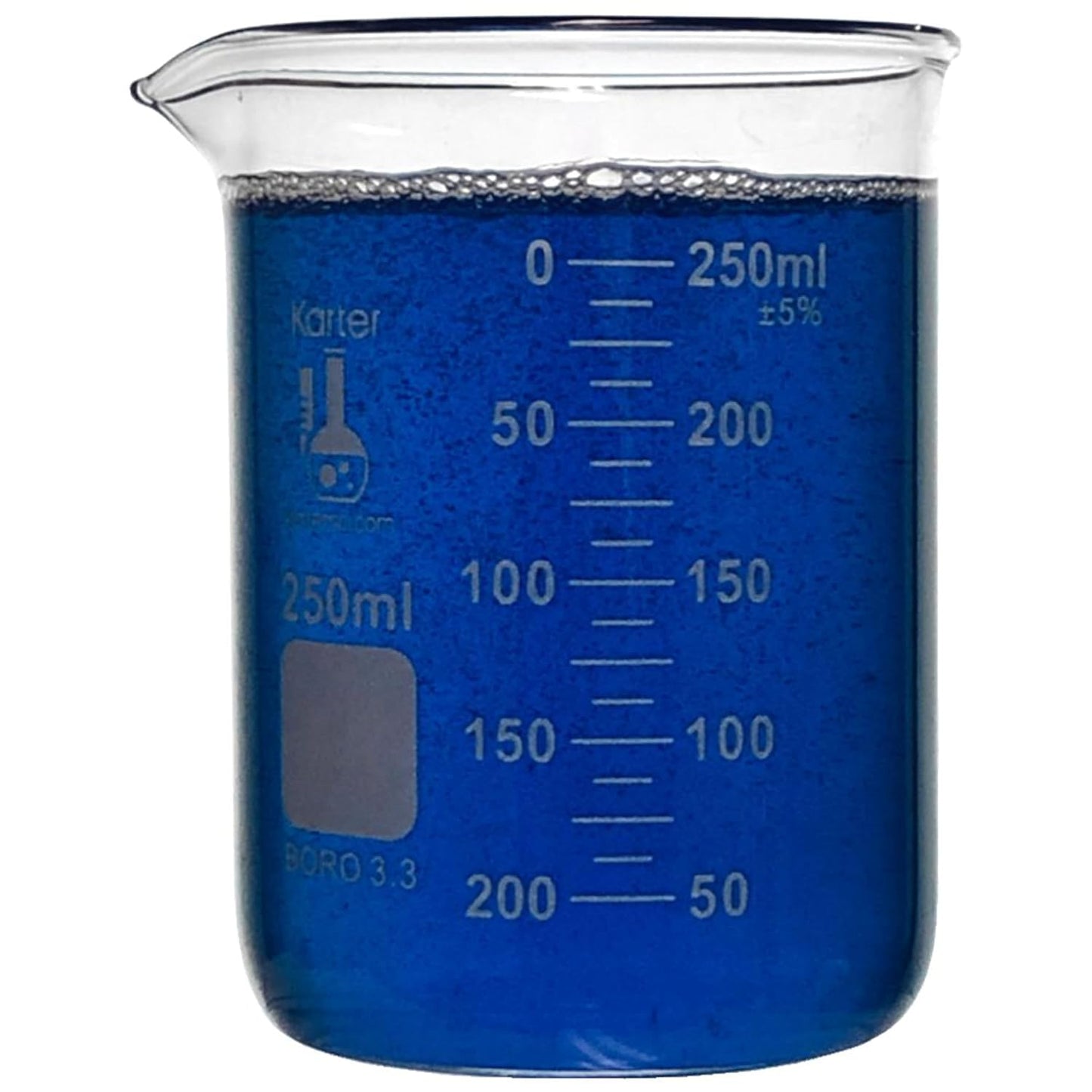 250ml Beaker Low Form Griffin Borosilicate Glass Case of 48