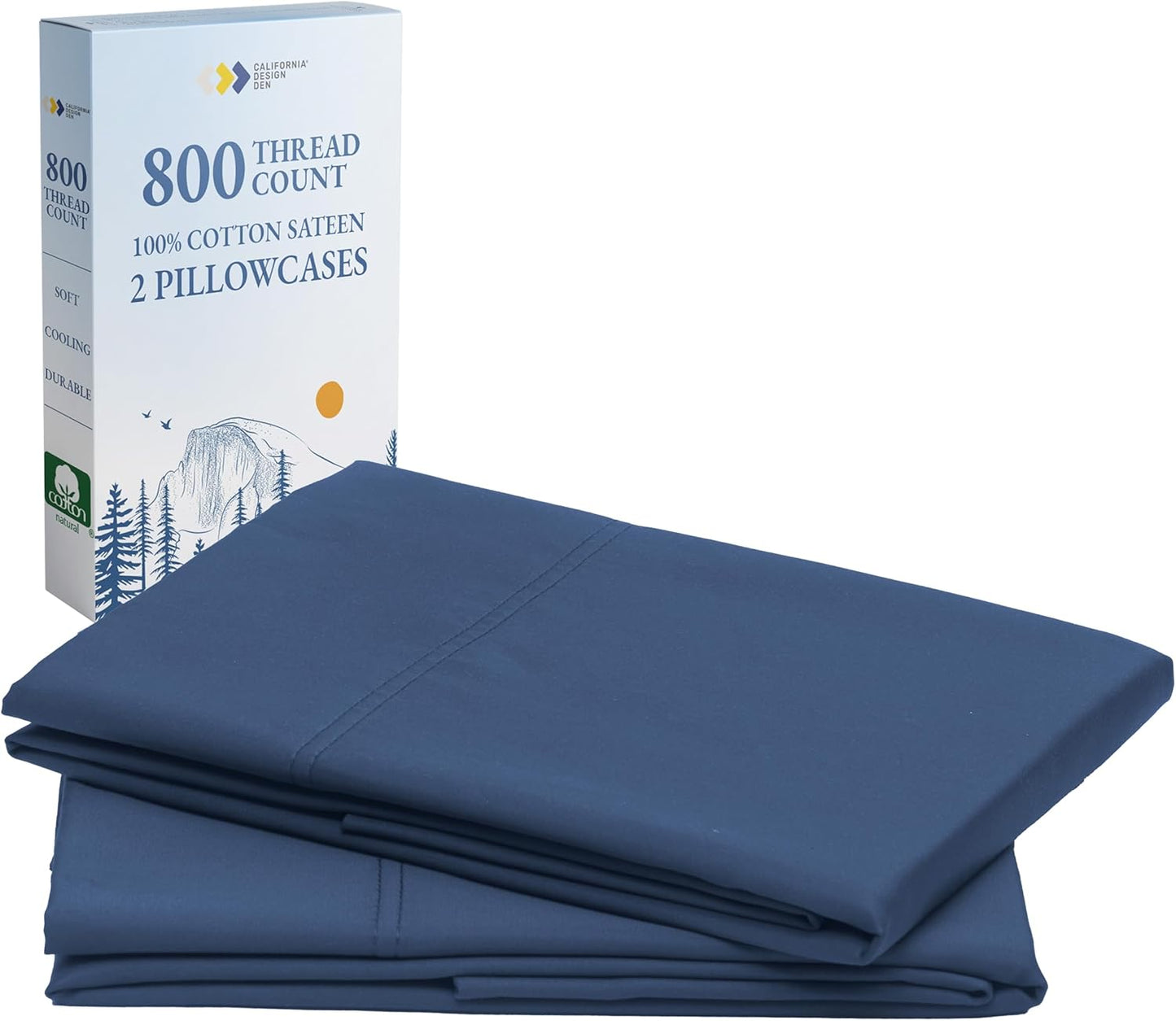 Luxurious King Size Pillow Cases Set of 2 - Soft Cotton Comfort