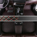 Custom Black Red A-Diamond Car Floor Mats - Full Coverage