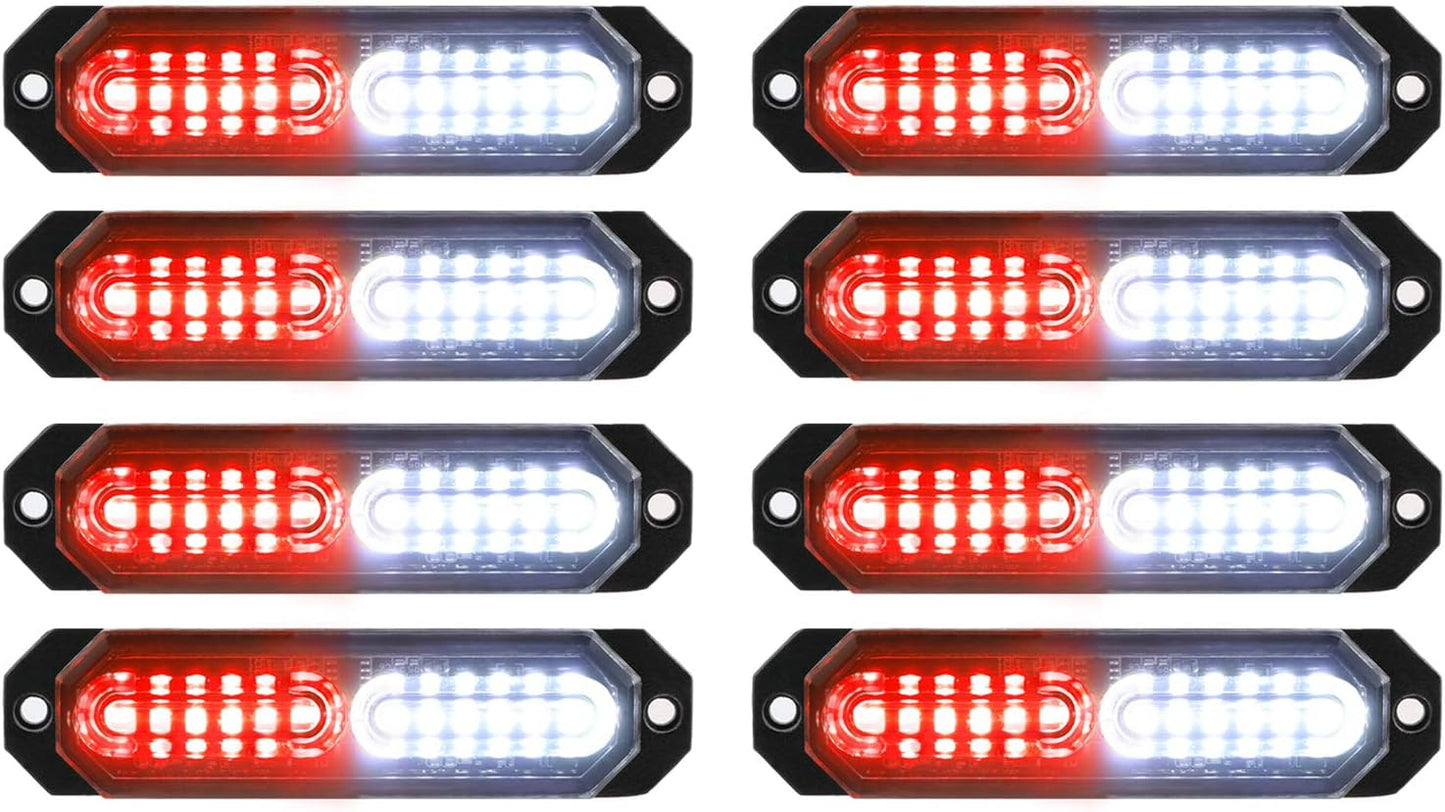 Ultra Slim 12-LED Strobe Lights for Emergency Vehicle Safety