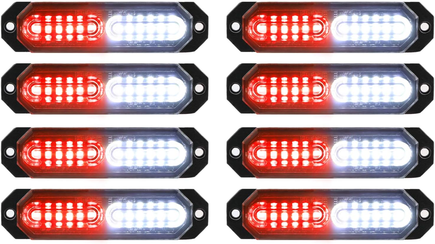 Ultra Slim 12-LED Strobe Lights for Emergency Vehicle Safety